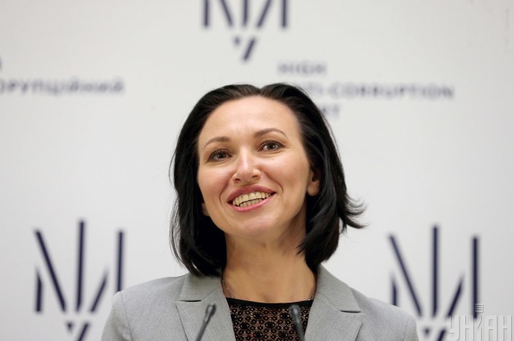 Голова ВАКС Олена Танасевич ВАКС отримало 14 клопотань за перший день роботи