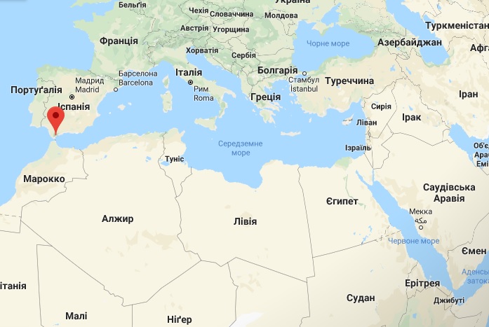 google.com.ua/maps Іранський танкер, який переконав Гібралтар, що пливе не в Сирію, зайшов у сирійський порт