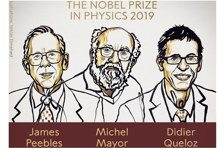 @NobelPrize Нобелівську премію з фізики присудили за відкриття екзопланети і досягнення в космології