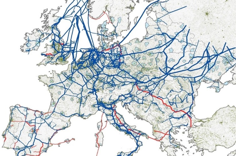 Карта створена ETH Zurich Європа збирається відмовитися від усіх газових проектів з 2022 року