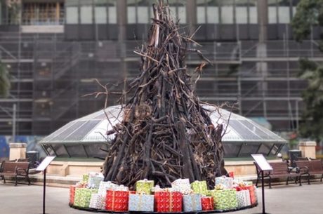 У Сіднеї поставили обгорілу різдвяну ялинку – символ лісових пожеж в Австралії