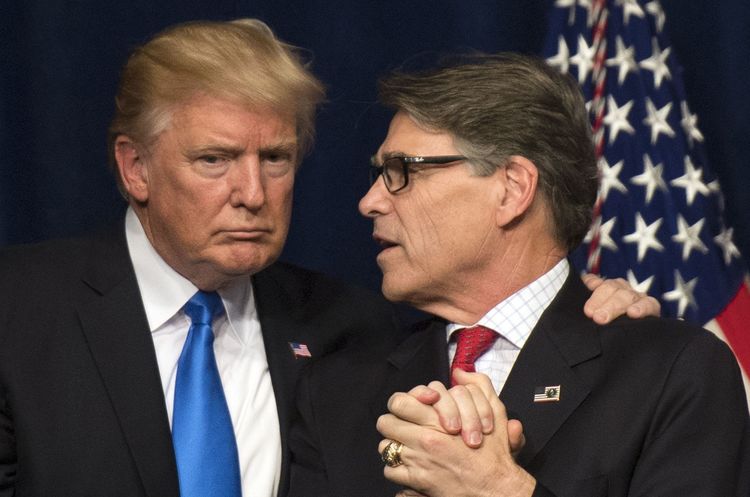 Президент США Дональд Трамп та ексміністр енергетики США Рік Перрі Вплив оптом і вроздріб: як американський лобізм проникає в українську політику