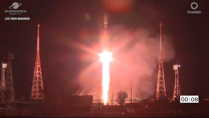 Британська OneWeb, конкурент Starlink Маска, запустила 34 супутника Британська OneWeb, конкурент Starlink Маска, запустила 34 супутника