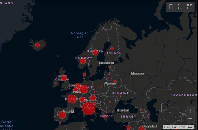 https://gisanddata.maps.arcgis.com Зростання світової економіки в 2020 році буде нижчим, ніж у 2019-му через вірус – глава МВФ