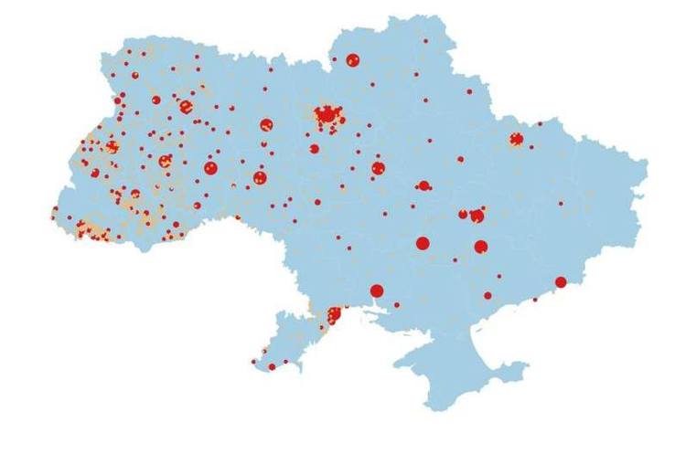 У Мінцифри показали порушників режиму самоізоляції на карті України У Мінцифри показали порушників режиму самоізоляції на карті України