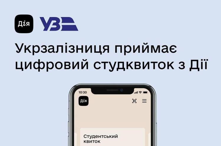 «Укрзалізниця» почала приймати цифровий студентський квиток з додатка «Дія» «Укрзалізниця» почала приймати цифровий студентський квиток з додатка «Дія»