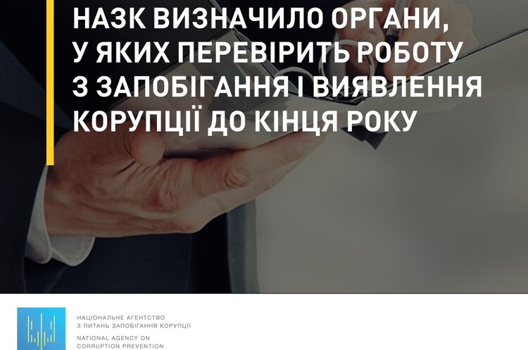 У НАЗК повідомили, до кого цьогоріч прийдуть з перевірками У НАЗК повідомили, до кого цьогоріч прийдуть з перевірками