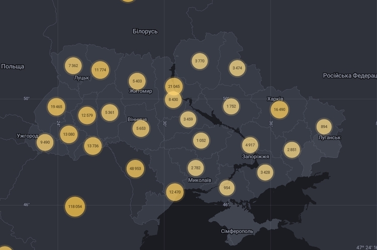 В Україні за добу – 3 565 випадків коронавірусу В Україні за добу – 3 565 випадків коронавірусу