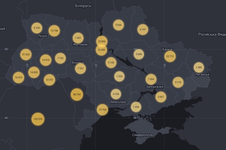Поширення коронавірусної інфекції в Україні В Україні за добу 5 397 хворих на COVID-19
