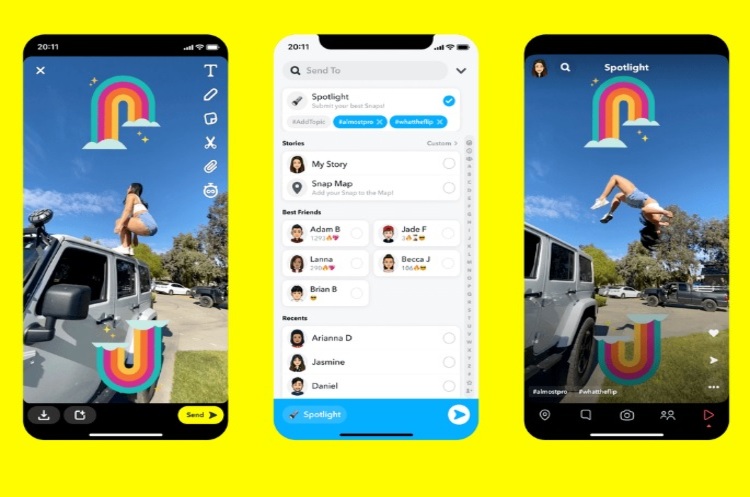 фото Snapchat Snapchat запустила сервіс, схожий на TikTok, і платитиме авторам за контент