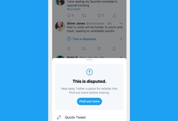 Twitter Twitter буде попереджати користувачів, які хочуть лайкнути недостовірну інформацію