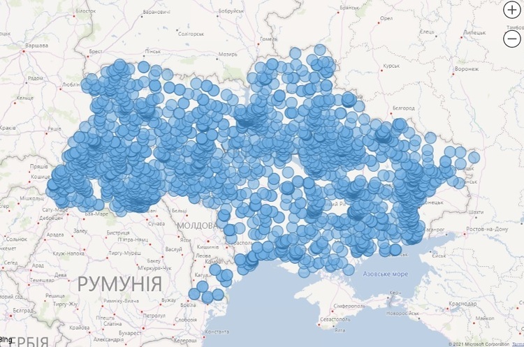 МОЗ створило мапу пунктів тестування на COVID-19 МОЗ створило мапу пунктів тестування на COVID-19
