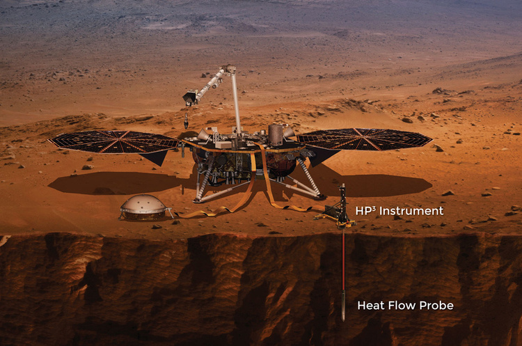 фото NASA «Кріт» NASA так і не зміг пробурити грунт на Марсі, вчені намагалися це зробити 2 роки