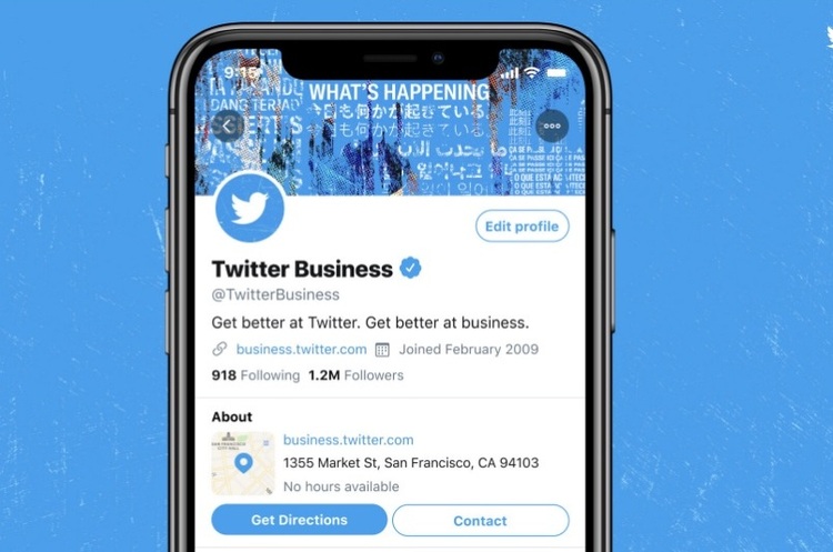Twitter Twitter почала тестувати бізнес-профілі для компаній