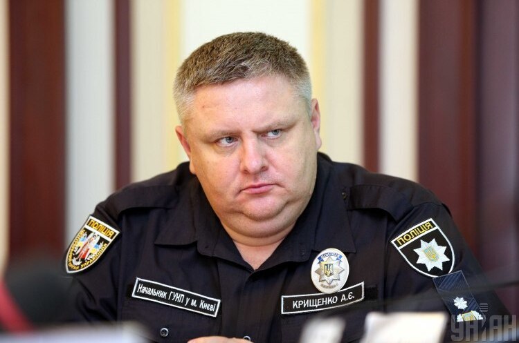 Начальник Головного управління Національної поліції в Києві Андрій Крищенко Нацполіція Києва спростувала чутки про відставку Андрія Крищенка