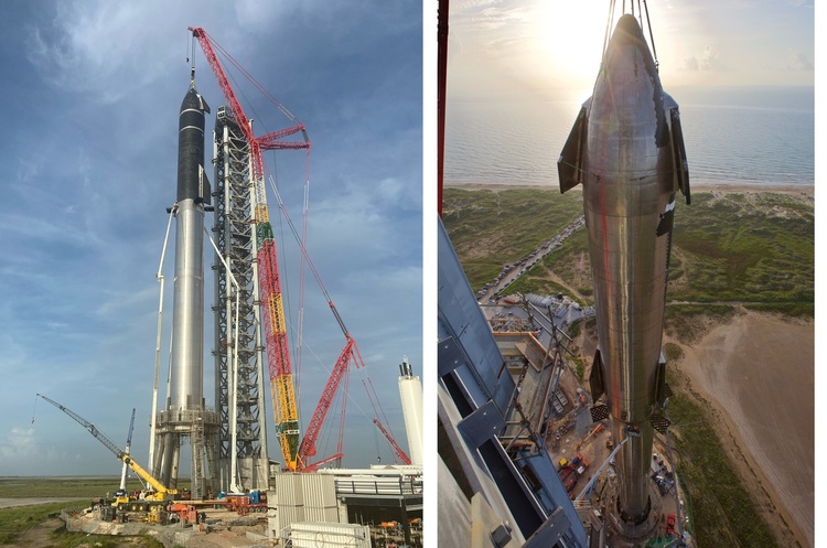 SpaceX зібрала найвищу ракету в історії - це прототип Starship