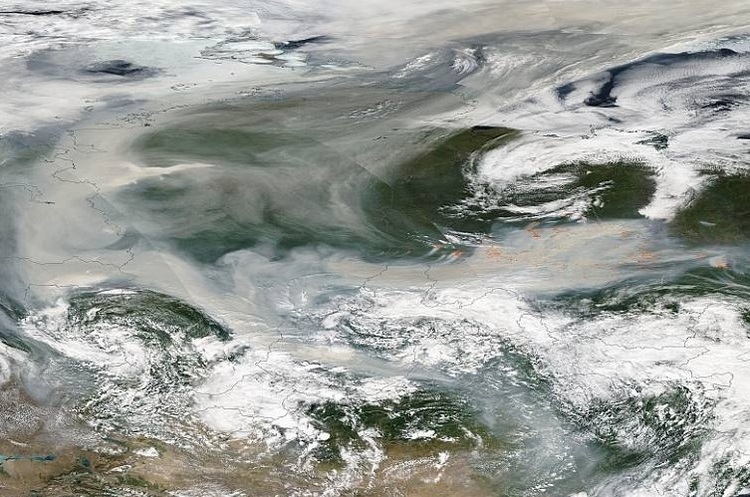 Дим від лісових пожеж у Росії вперше досягнув Північного полюсу