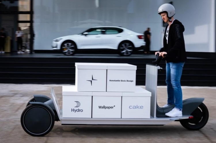 фото Polestar Дочірній бренд Volvo – Polestar - представив прототип вантажного електроскутера