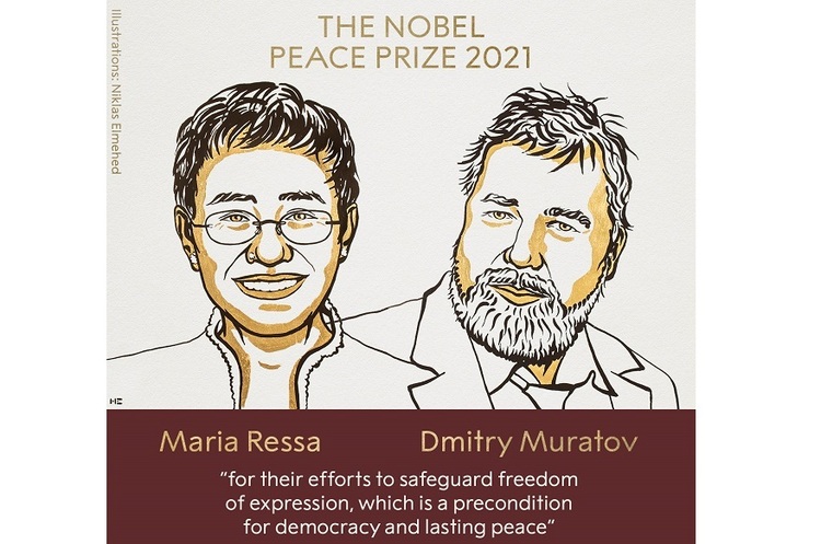 Нобелівську премію миру присудили російському і філіппінському журналістам