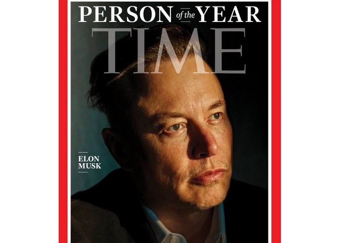 Time Журнал Time назвав у 2021-му людиною року Ілона Маска