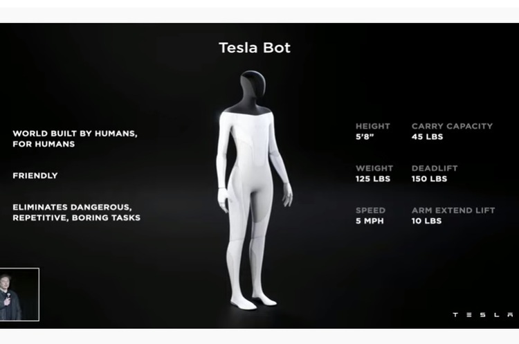 фото Tesla Ілон Маск розповів, що робот Tesla Bot зможе розвинути власну індивідуальність