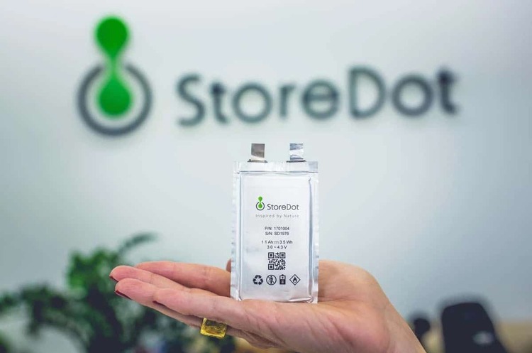 фото StoreDot Ізраїльська компанія розробила технологію зарядки електромобілів за 5 хвилин