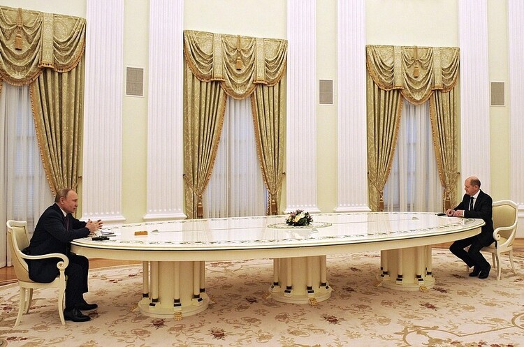 фото http://kremlin.ru Олаф Шольц – Путіну: «Розширення НАТО зараз не обговорюється»