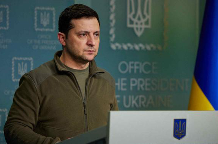 Президент Володимир Зеленський. Зеленський розповів про «запізнення» реакції від світу на російську агресію