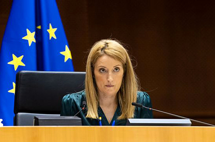 Голова Європарламенту Роберта Метсола. Російським та білоруським дипломатам заборонили вхід до будівель Європарламенту