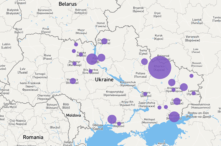 Bellingcat создала интерактивную карту о военных преступлениях РФ в Украине Bellingcat создала интерактивную карту о военных преступлениях РФ в Украине