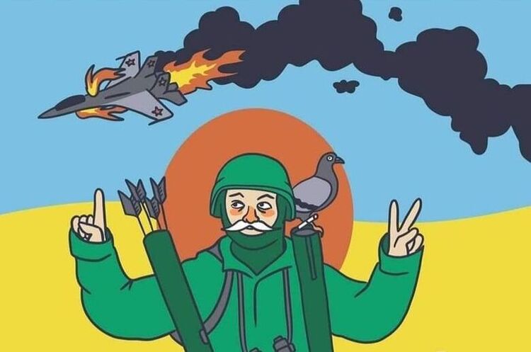 Над Маріуполем збили російський літак, який обстрілював місто протягом кількох тижнів Над Маріуполем збили російський літак, який обстрілював місто протягом кількох тижнів