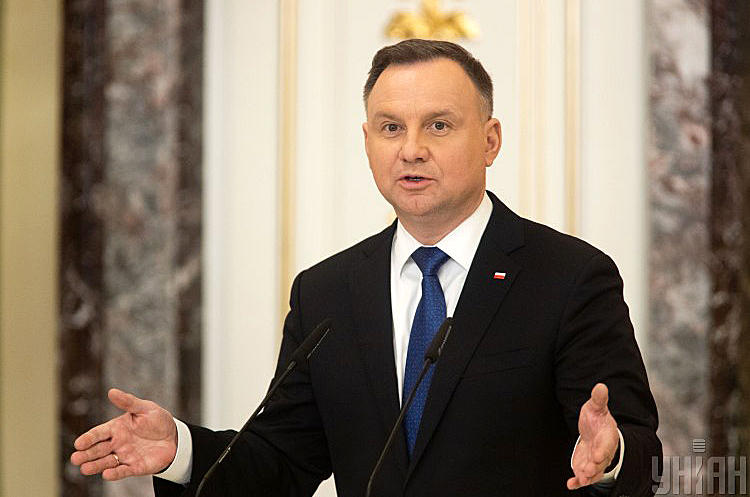 Президент Польщі Анджей Дуда. Польща: «Миротворча місія» в Україні вже на столі переговорів