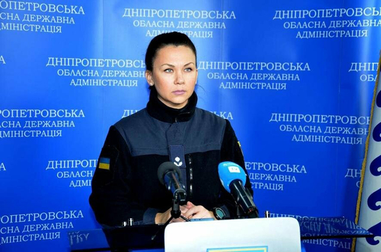 Спикер ГСЧС Евгения Дудка Россия нанесла несколько ракетных ударов по Днепропетровской области