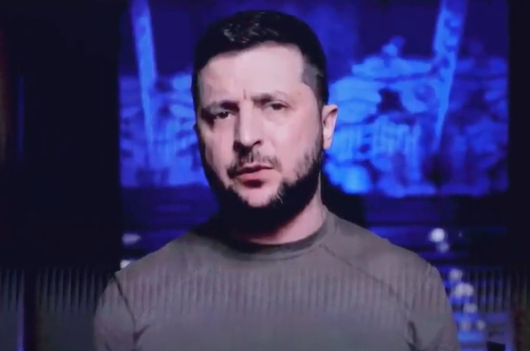 Зеленський виступив на церемонії нагородження «Греммі» Зеленський виступив на церемонії нагородження «Греммі»