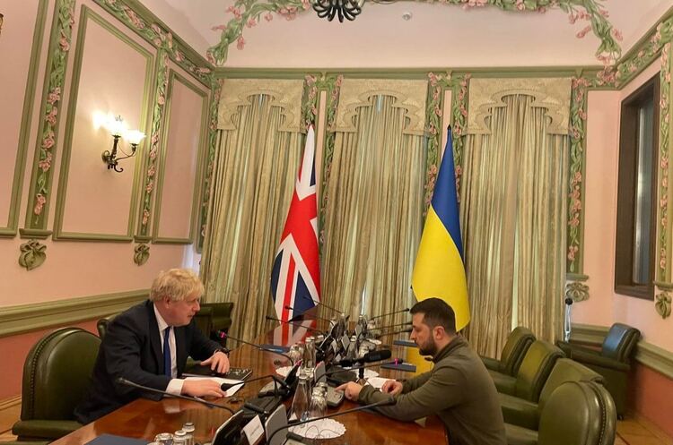 фото Офіційний сайт Президента України У Київ з неанонсованим візитом прибув прем'єр Британії Борис Джонсон
