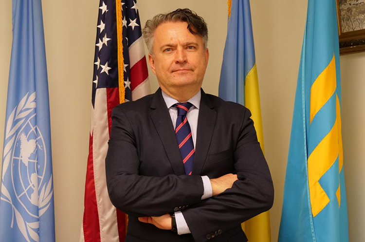 Постійний представник України при ООН Сергій Кислиця. Генасамблея автоматично скликатиметься щоразу, коли в Раді Безпеки застосовуватиметься вето – проєкт резолюції
