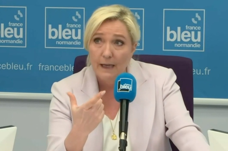Фото: France Bleu Марін Ле Пен заявила, що співпрацювала би з росією після війни задля уникнення союзу Москва-Пекін