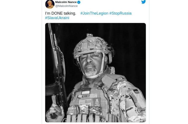 скрін-шот Відомий аналітик розвідки Малкольм Ненс воює у складі українського міжнародного легіону