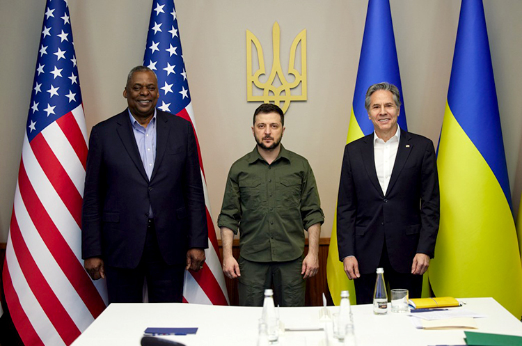 Blinken and Austin during a secret visit to Kyiv announced new military assistance and the return of American diplomats to Ukraine