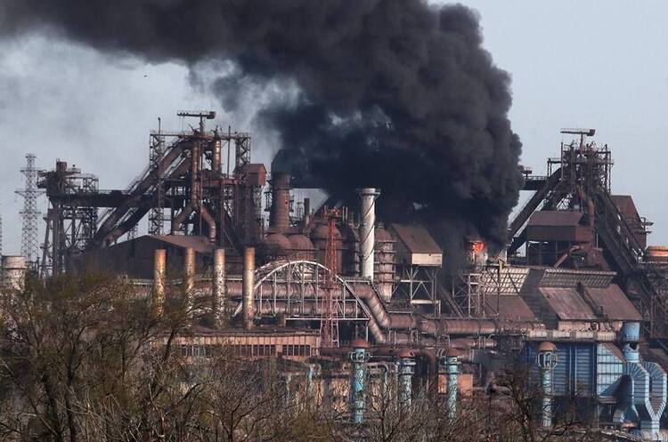 По «Азовсталі» здійснили 35 авіаударів за ніч, сталося займання одного з цехів По «Азовсталі» здійснили 35 авіаударів за ніч, сталося займання одного з цехів