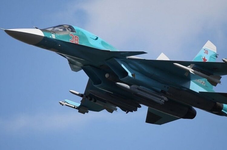 Фронтовий бомбардувальник Су-34 ВС РФ ЗСУ збили ще один російський винищувач-бомбардувальник Су-34