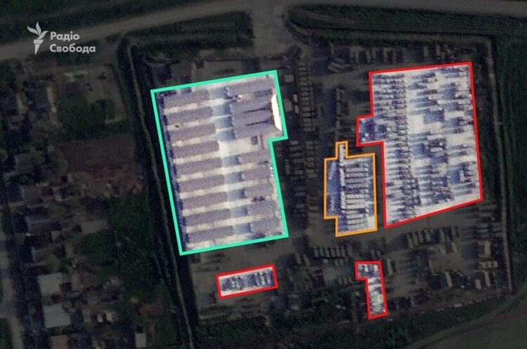 Фото: Радіо Свобода росія стягує військову техніку на півночі окупованого Криму