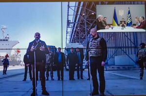Зеленський обговорив із головою Євроради розблокування українських портів для експорту пшениці