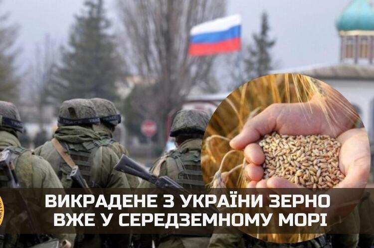 Окупанти вже вивезли вкрадене українське зерно у Середземне море
