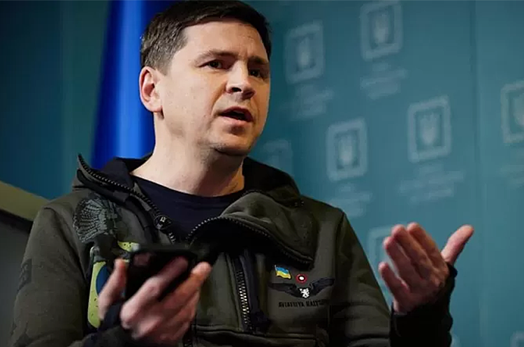 Радник голови Офісу президента Михайло Подоляк. «Продовжуємо сеанс лікування імперської манії величі» – Подоляк