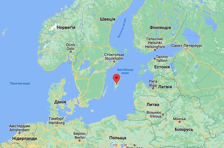 Фото: Google Maps У разі потенційної війни з Фінляндією або Швецією росія може спробувати захопити острів Готланд у Балтійському морі