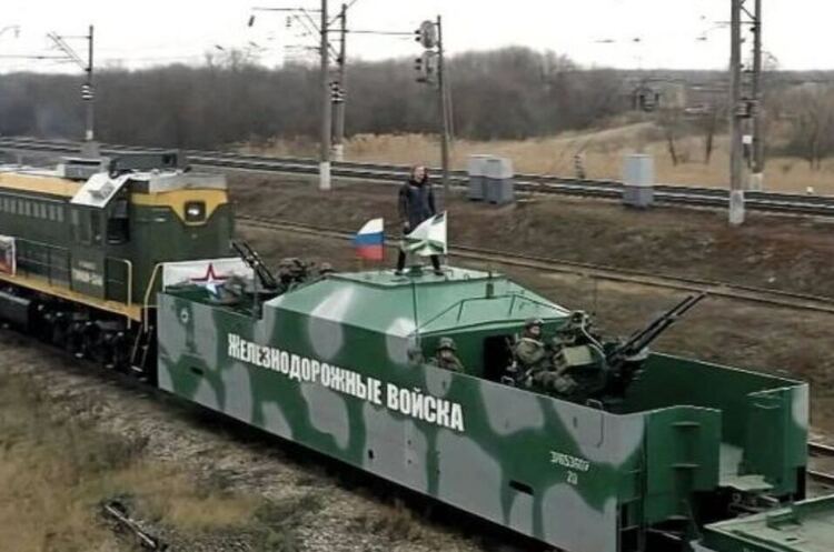В Мелитополе партизаны взорвали бронепоезд российских оккупантов