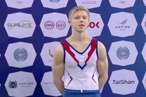 Російського гімнаста дискваліфікували за демонстрацію «Z»