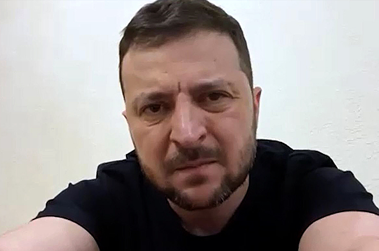 Президент Володимир Зеленський. Зеленський на American Jewish Committee Global Forum закликав подвоїти зусилля, щоб зупинити російську ненависть до людства