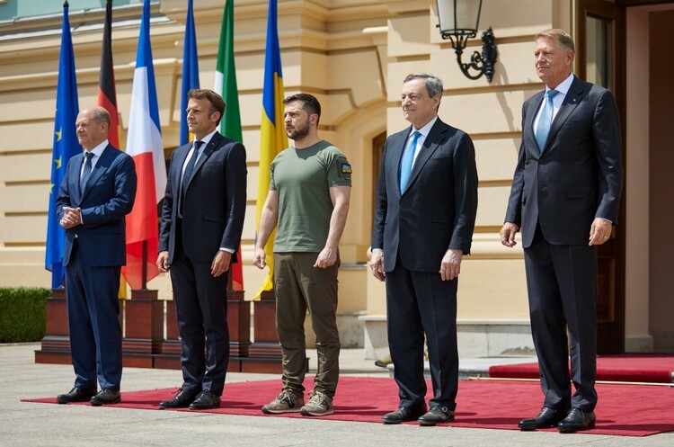 фото Офіційний сайт Президента України Візит очільників Франції, Німеччини, Італії та Румунії в Україну: головні підсумки